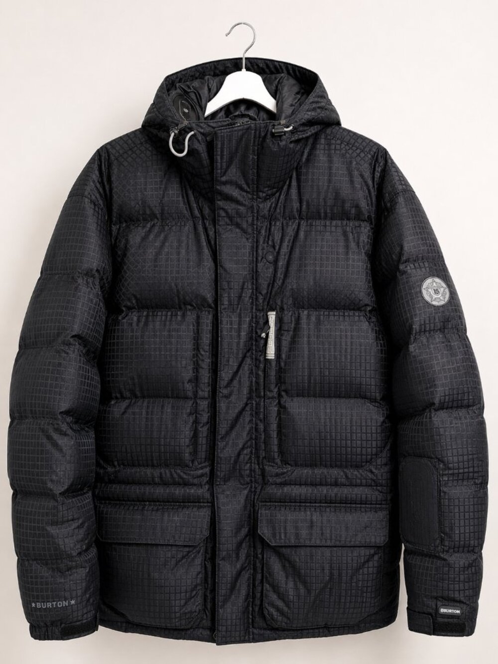 Burton Ski Jacket Mens Large Black Motorola Bluetooth Audex Down UNTESTED